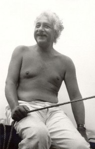 Original caption: Exclusive: Albert Einstein on holiday. Letters & souvenirs will be sold by Sotheby's on 26 June. August 1, 1945 SARANAC LAKE, ETAT DE NEW YORK, United States